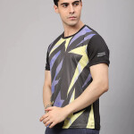 Men's Half Sleeves Sport Printed Gym T-Shirt