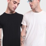 Pack of 2 Men's Black & White T-shirt