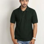 Men's Polo Neck Half Sleeve Regular Fit Cotton T-Shirt