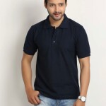 Men's Polo Neck Half Sleeve Regular Fit Cotton T-Shirt