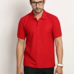 Men's Polo Neck Half Sleeve Regular Fit Cotton T-Shirt