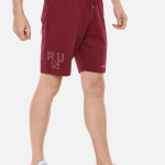 Men Sports Gym Shorts Polyester With Zip Pockets